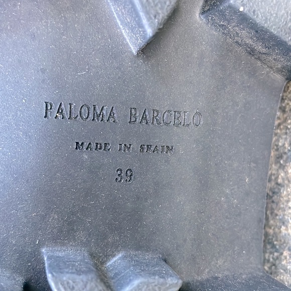 WOMENS PALOMA BARCELO ARMY  GREEN LEATHER COMBAT BOOTS - 9 - NEW ! - Picture 9 of 9